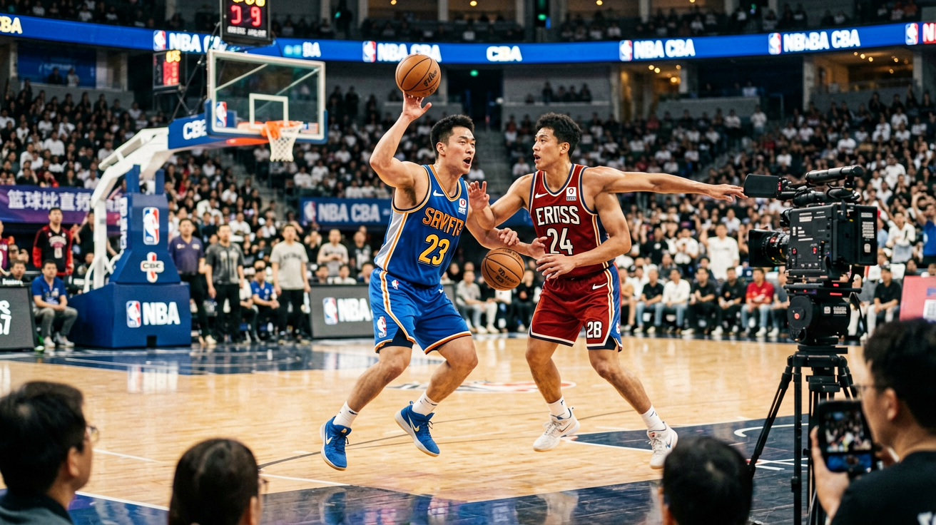 NBA及CBA篮球赛事：球场上的激烈对抗，展示篮球比分直播的赛场氛围